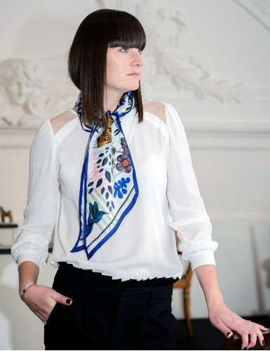 Écharpe fine Tangalle bleu - neck