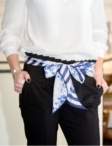 Écharpe fine Bréhat bleu - belt