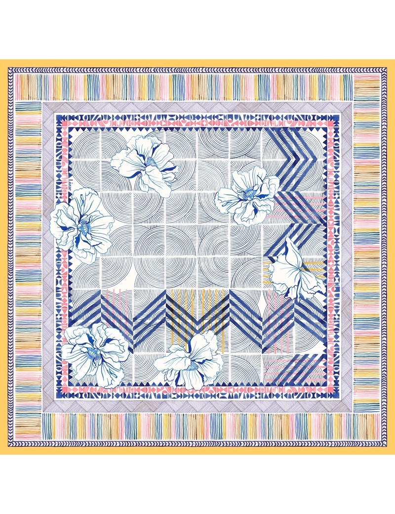 Carre Maehama bleu clair - front Carre Maehama bleu clair - front