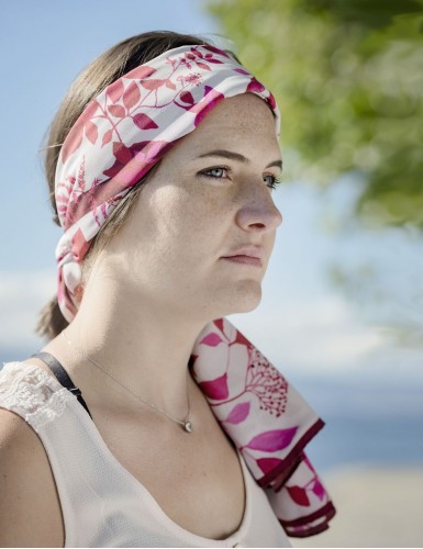 Foulard magique Bréhat rouge - head