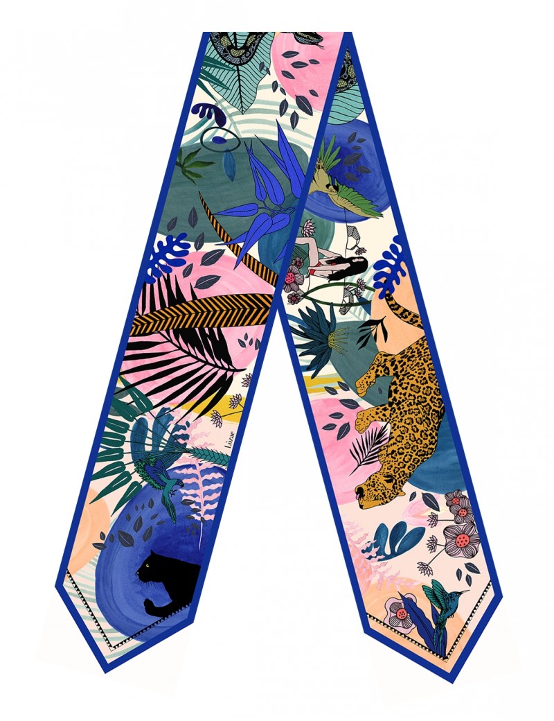 Écharpe fine new Tangalle bleu - flat Écharpe fine new Tangalle bleu - flat