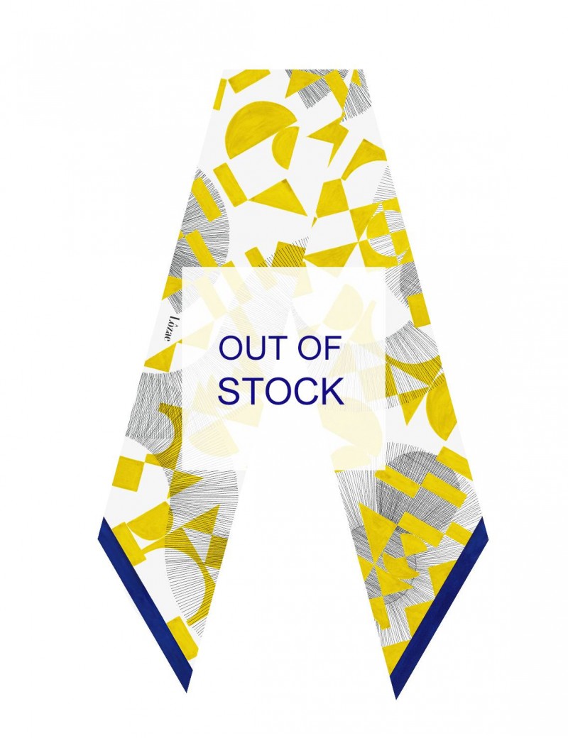 Santorini yellow sash scarf - flat Santorini yellow sash scarf - flat
