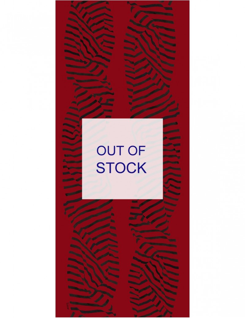Carnac red man's scarf - flat Carnac red man's scarf - flat