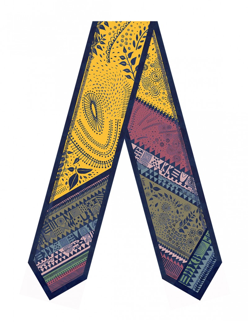 Dobrec Autumn sash scarf - front Dobrec Autumn sash scarf - front