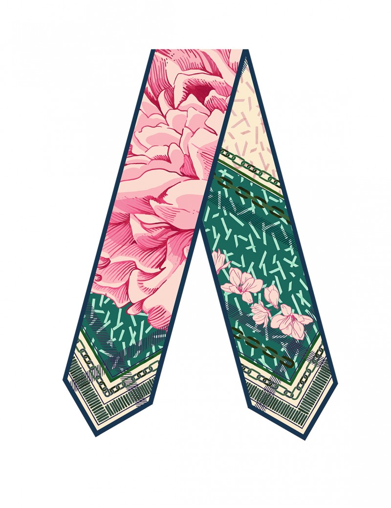 Varkala Summer sash scarf - front Varkala Summer sash scarf - front