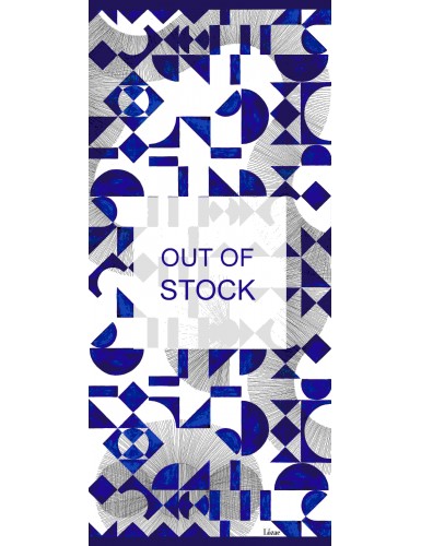 Foulard magique Santorin bleu - front