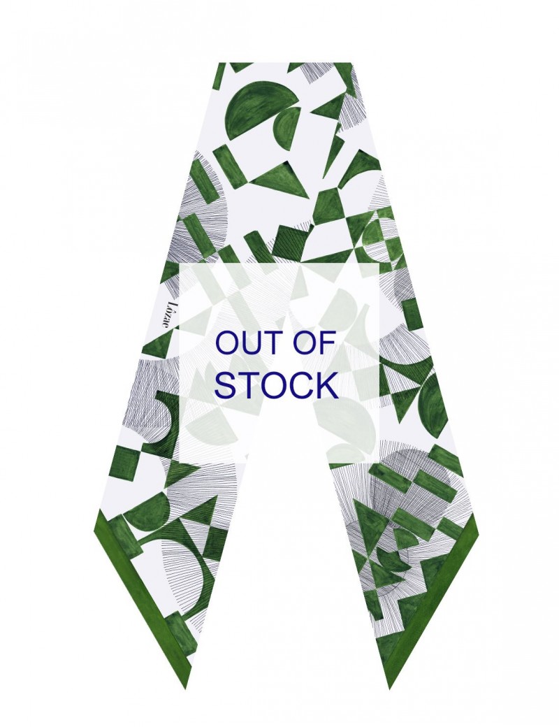 Santorini green sash scarf - flat Santorini green sash scarf - flat