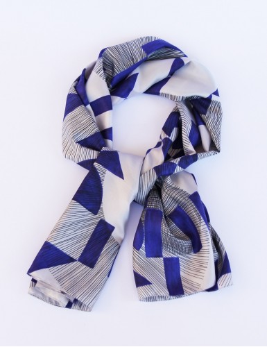 Foulard magique Santorin bleu - pack