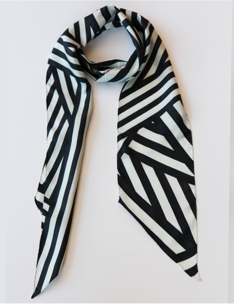 Ouessant black sash scarf - packshot Ouessant black sash scarf - packshot