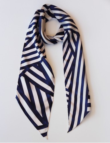 Ouessant navy blue sash scarf - packshot