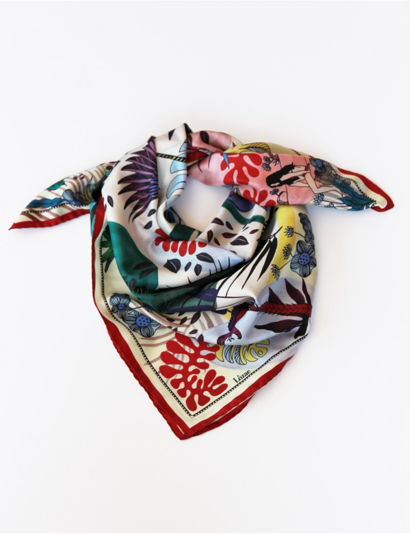 new Tangalle garnet scarf 90 - packshot new Tangalle garnet scarf 90 - packshot