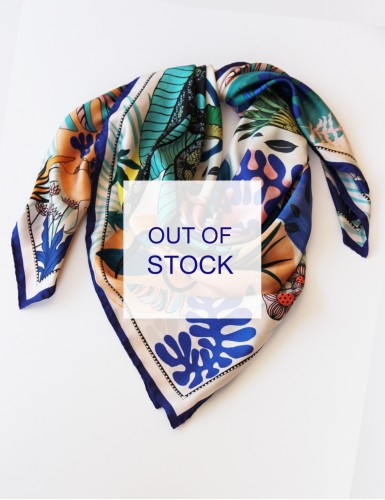 new Tangalle blue scarf 135 - outofstock