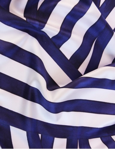 Foulard magique Ouessant bleu marine - detail