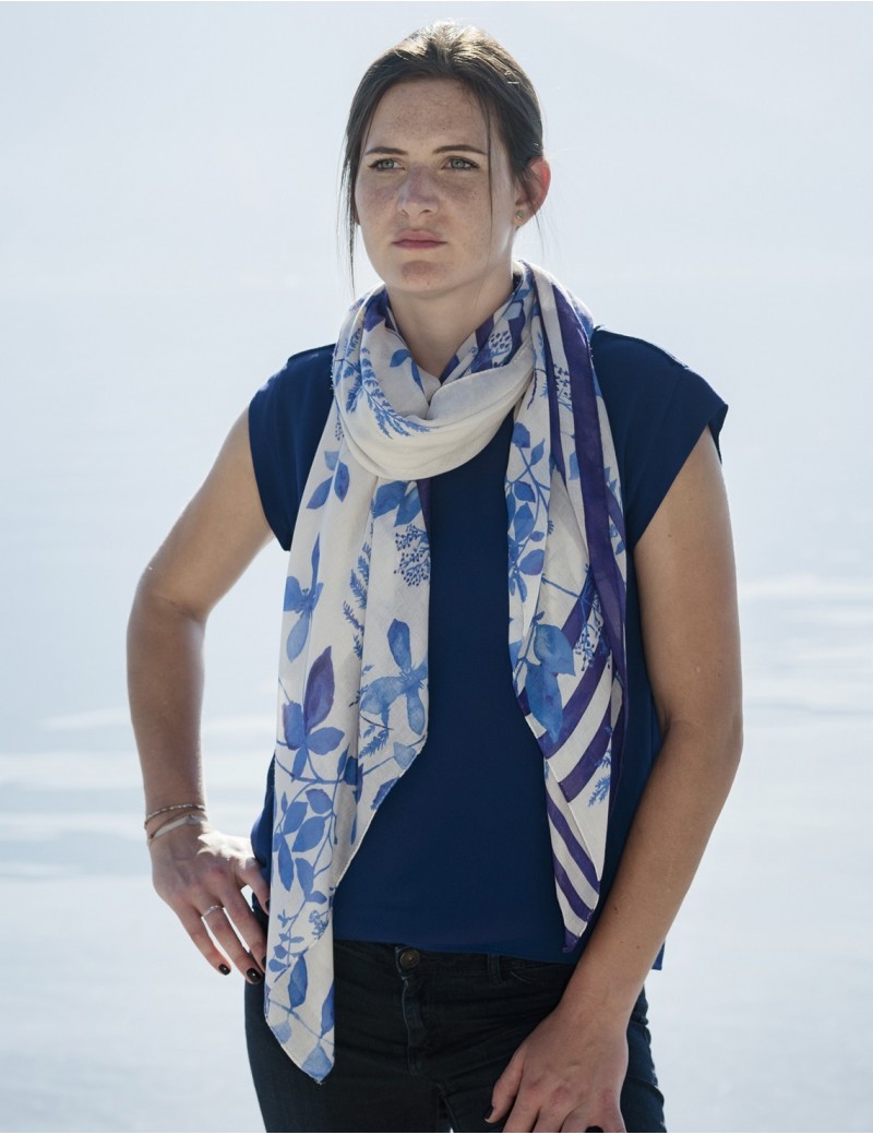 Étole Bréhat bleu - neck long Étole Bréhat bleu - neck long