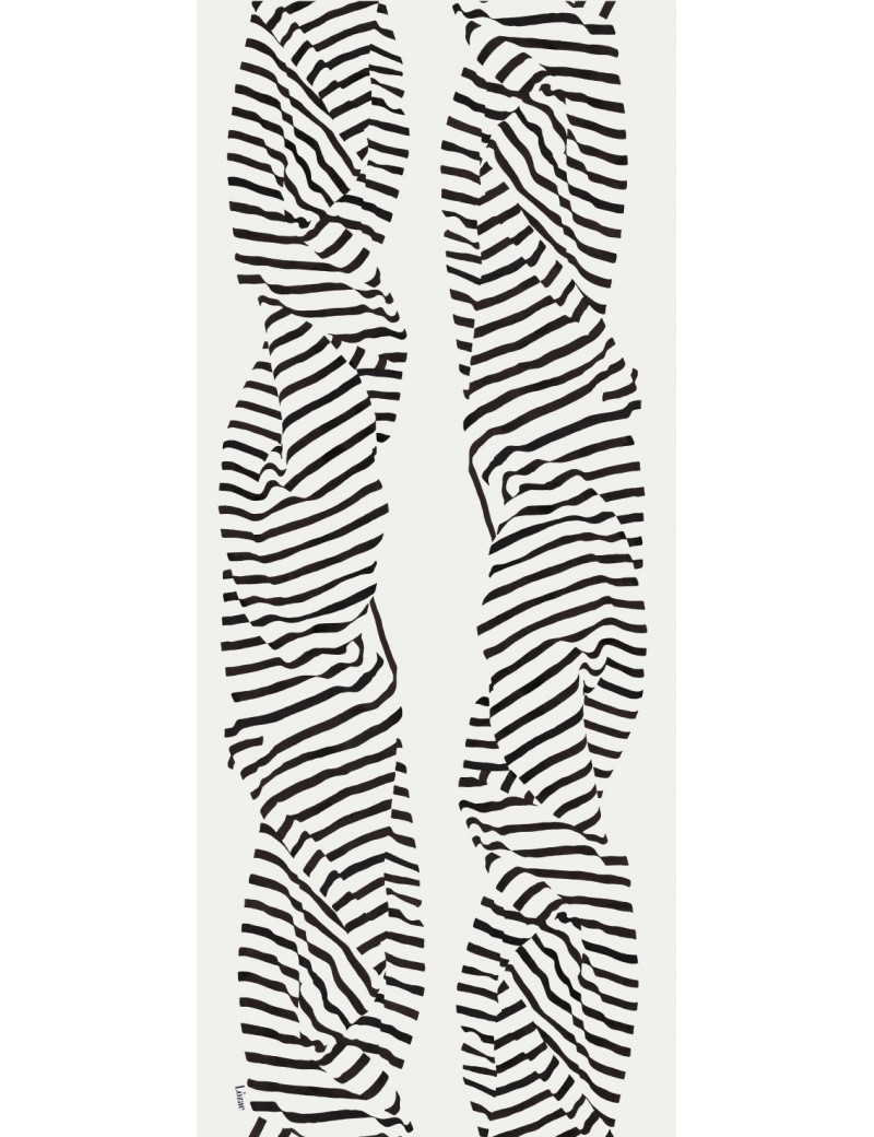 Foulard homme Carnac noir et blanc - flat Foulard homme Carnac noir et blanc - flat