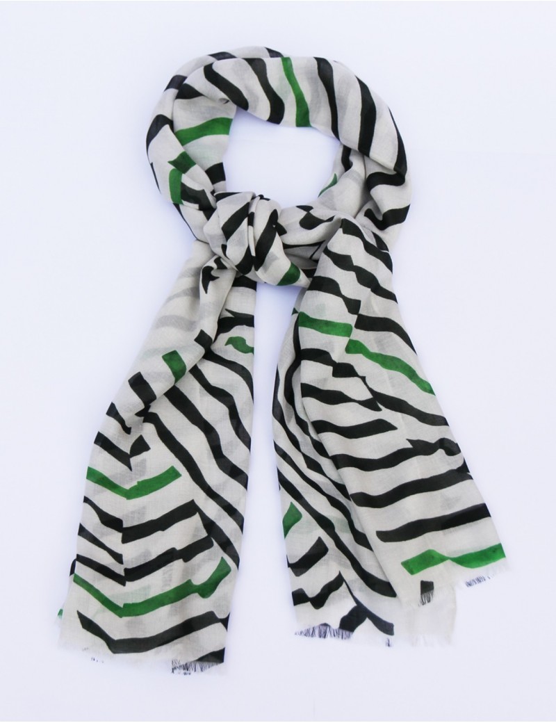 Foulard homme Carnac noir et vert - pack Foulard homme Carnac noir et vert - pack