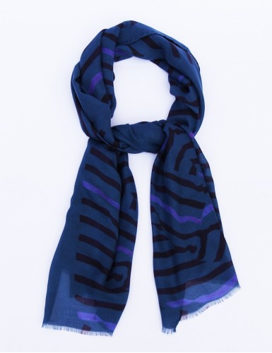 Foulard homme Carnac fond bleu - pack